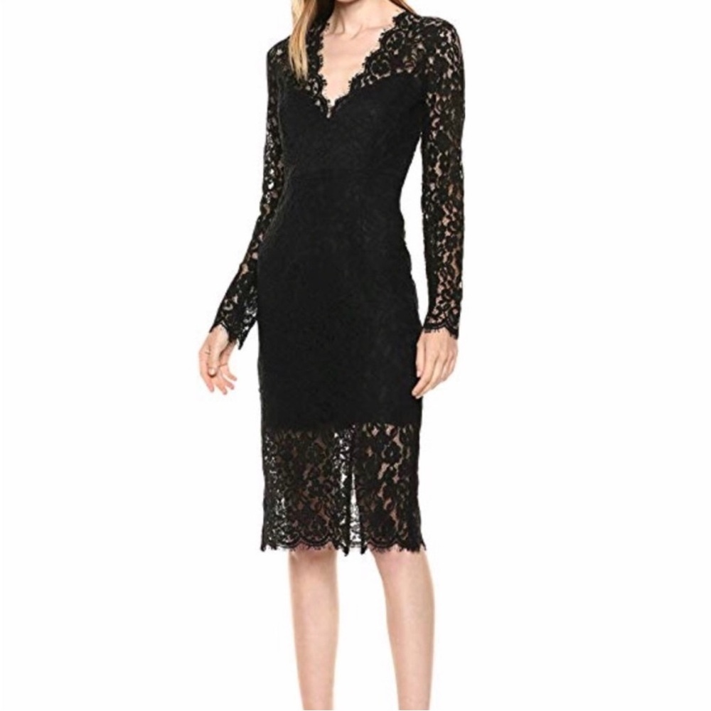 Bardot Aurora Lace Long Sleeve Dress